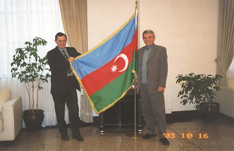 Секретарь Центральной комиссии Лозовик Н.И. в Центризбиркоме Азербайджана во время наблюдения на выборах Президента Азербайджанской Республики